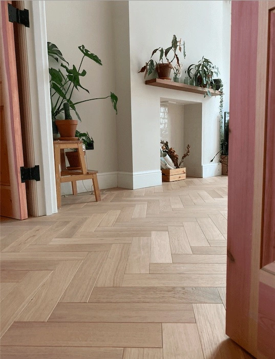 Parquet instalado en vivienda de Barcelona compatible con suelo radiante