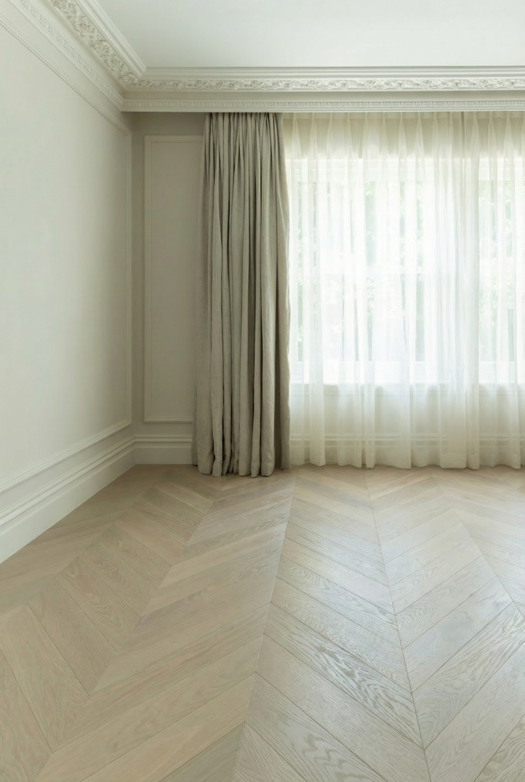 Detalle espiga roble continuidad Olivella